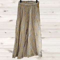 B1883 マーキーズ アボンド MARKEY'S A BOND カジュアルパンツ ズボン(１) 総柄 ウエストゴム コットン 綿 イージー アジアン インド ワイド ペイズリー風