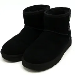 アグ CLASSIC MINI　クラシック ミニ ムートンブーツ シューズ ブランド 靴 黒 レディース 23サイズ ブラック UGG 【中古】