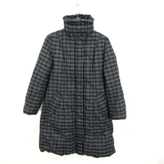 コムサ・デ・モード ダウンコート チェック柄 ジャンパー アウター レディース 9サイズ ブラック×グレー COMME CA DU MODE 【中古】のサムネイル