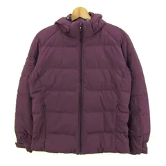 ユニクロ シームレスダウンパーカー ジャンパー アウター レディース Sサイズ パープル UNIQLO 【中古】
