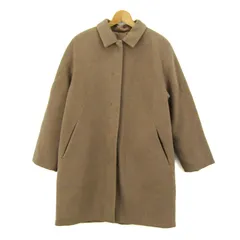 ドゥクラッセ ステンカラーコート ウール/カシミヤ混 アウター レディース Lサイズ ブラウン DoCLASSE 【中古】のサムネイル