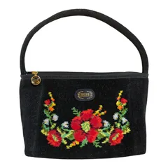 フェイラー シュニール織 花柄バッグ