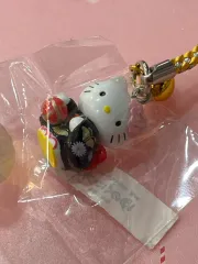 レトロキティー 起毛着物 ストラップ ハローキティ レトロストラップ