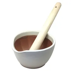 【新着商品】すりこ木 すりばちセット テーブルを傷つけない シリコン すり鉢 底 (中) 白マット もとしげ 直径約15cm すべり止め付 国産 石見焼 元重製陶所 石見焼 もとしげ 元重製陶所 (すりこぎ付) 日本製のサムネイル