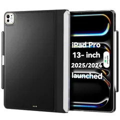 【新品】 Matekxy iPad Pro 13インチ ケース M4 2024専用 マジックキーボードに対応 Magic Keyboard/Smart Keyboard Folioに対応 Apple Pencilホルダー付き マグネット付き 磁気吸着 薄型 1