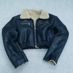 F ヴィンテージ クロップド ムートン ジャケット | A