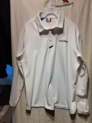 カステルバジャック 白 長袖 ポロTシャツ