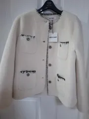 ナイスクラップ アイボリー ムートンコート 新品 定価659000