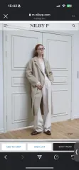 <新品> 닐바이피(NILBY P) オーバーサイズ ロング ベージュ コート Mサイズ 出品 38万円