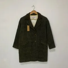 ハリス ツイード ハーフ コート ジャケット ヴィンテージ ユニセックス M