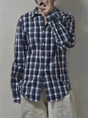 トミーヒルフィガー ネイビー チェック シャツ