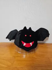 ハロウィーン必須アイテム フリルタグ付きコウモリ帽子
