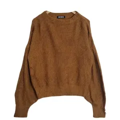 MARY QUANT ブラウン ニット M(38) アクリル 100%