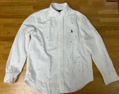 ポロ ラルフローレン ペイントスプラッター シャツ 白(8)