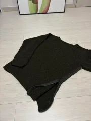 ヴィンテージ サイド ジップ カーキ ニット セーター 55