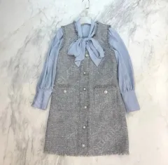 ツイード レイヤード ONE PIECE