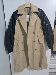 アベカティ バイカラー トレンチコート F