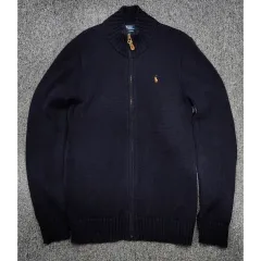 ポロラルフローレン ニット ジップアップ ネイビー XL