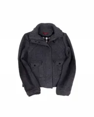 バーバリー ロンドン ハイネック ウール ジャケット