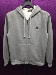 カッパ レディース スモールロゴ 起毛 フードジップアップ L