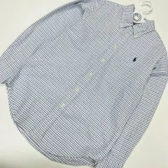 12t 160 ラルフローレン Polo Kids(ポロキッズ) チェック シャツ