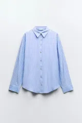 ZARA(ザラ) オーバーサイズ ストライプ シャツ