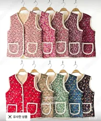 花柄 キルティング ベスト(新品) 10枚