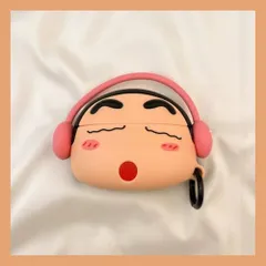 新品 AirPods 1/2/3/4用 ケース エアポッドプロ 人気キャラクター 萌え萌え Bluetooth ヘッドセット pro/pro2用 ケース 衝撃を防ぐ アニメ 可愛い 漫画 人気(クリーニングペンが付属) (ピンク しんちゃん AirPods
