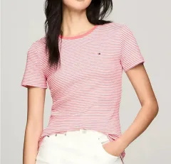 トミーヒルフィガー ウィメンズ ストライプ Tシャツ