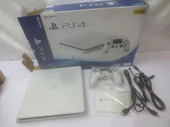  ゲーム プレイステーション4 PS4本体 CUH-2100B グレイシャーホワイト 動作品 箱付き 【まとめ売り 中古品】