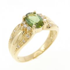 ☆1.72ct☆✨イエロートルマリン0.35ctダイヤモンドプラチナリング指輪 
