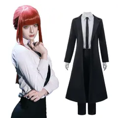 新品 [CR ROLECOS] マキマ コスプレ まきま コスプレ衣装 Makima 支配の悪魔 アニメ cosplay セット コスチューム ハロウィン 衣装 撮影会 (マキマ ウィッグなし M)
