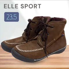 ELLESPORT エルスポーツ ハイカットスニーカーブーツ スエード 23.5