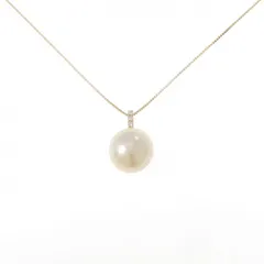 K18YG 白蝶パール ネックレス 12.5mm