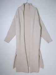 MUSE de Deuxieme Classeミューズ ドゥ ドゥーズィエムクラス 2020AW Twins cotton ロングガウン ニットコート【フリー】【LKNA77554】