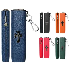 【即日発送】対応 one iluma 極フィット勘合 （ケースのみ） おしゃれ 持ち運び便利 耐衝撃 付き キーホルダー (ブルー) イルマワン用のカバー レザー製 イルマワン用のケース イルマワン対応保護ケース Hoperloケース