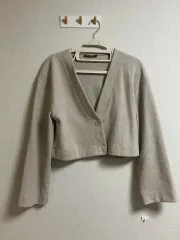 ザラ ベージュ クロップド ジャケット