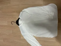 無印良品(MUJI) 白 長袖 ブラウス Lサイズ 出品