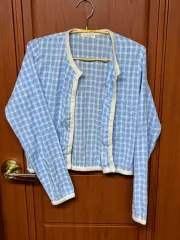 チェック柄カーディガン (服3点以上購入で配送料金無料)