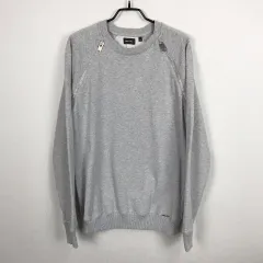 DIESEL ジッパー ディテール スウェット Tシャツ メンズ M (95)