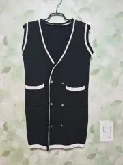 ニット ロングベスト