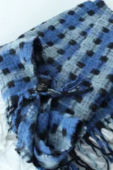 (F) コス マフラー ロング ふわふわ パータン チェック 限定モデル 実物-2581