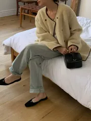 LIBERTY shearling ムートン アイボリー