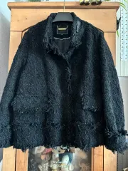 NAIN ブラック ツイード ジャケット (Free!)