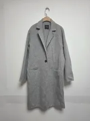 Theory カシミア ウールブレンド コート グレー(M)