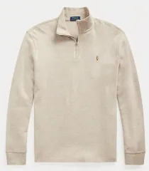 ポロラルフローレン ハーフジップアップ スウェット ベージュ