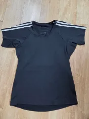 アディダス 3本線 半袖 Tシャツ ブラック