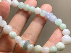 ミャンマー産 天然本翡翠 A貨 氷種 福の字チャーム - メルカリ