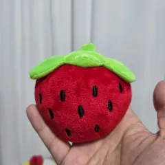 古漫画トイぬいぐるみキャラクターグッズ ヴィンテージ いちご ストラップ マスコット キーホルダー