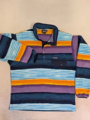 14FW パタゴニア Synchilla（シンチラ） スナップ-T フリース ストライプ マルチカラー